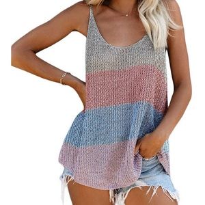 Women Oversize Scoop Neck Tank Top